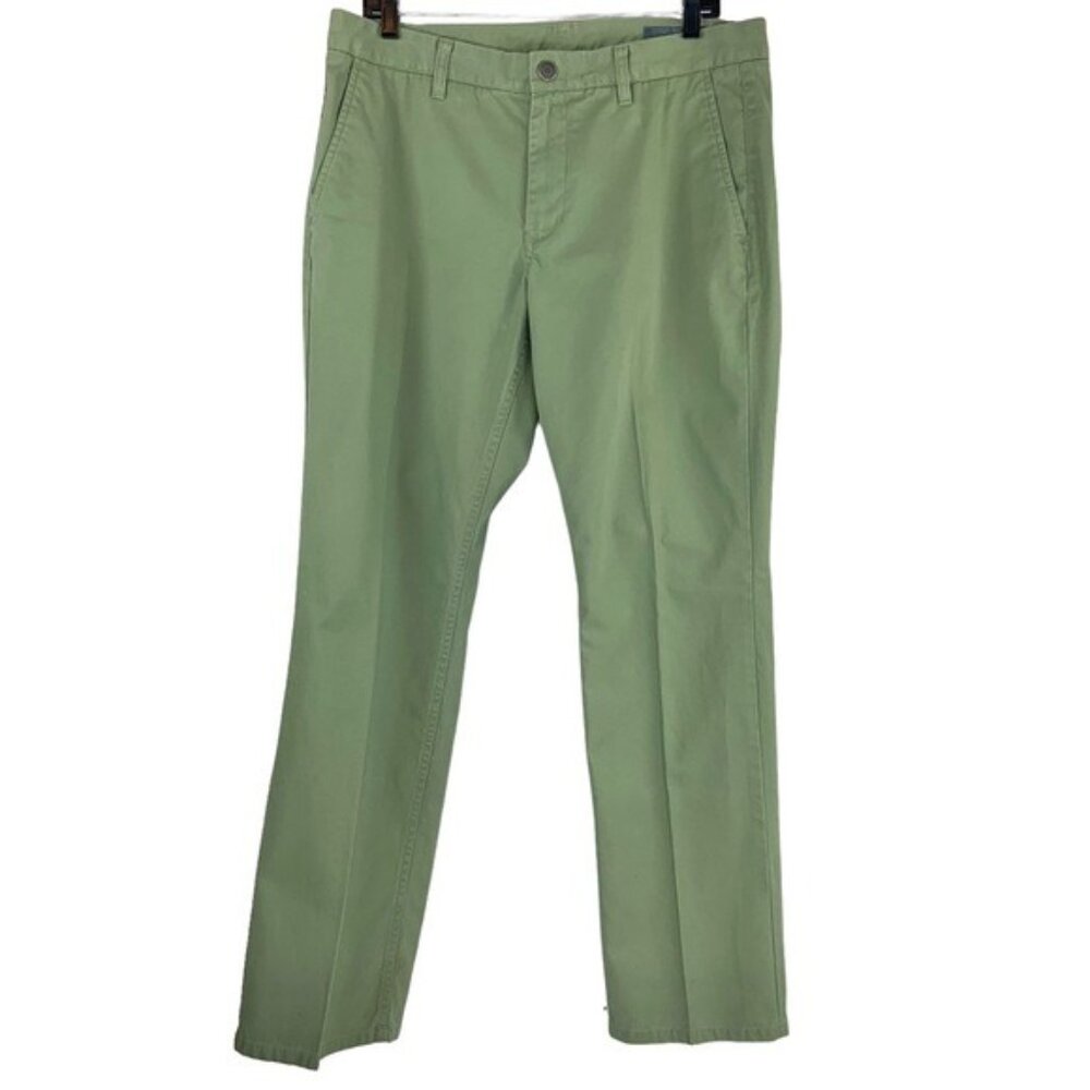 33x30 Bonobos Green Straight Leg Pants